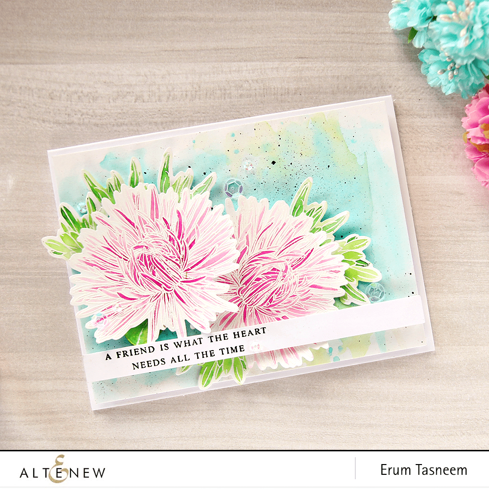 Altenew Build-A-Flower Set Z - Build-A-Flower: Aster Layering Stamp & Die Set