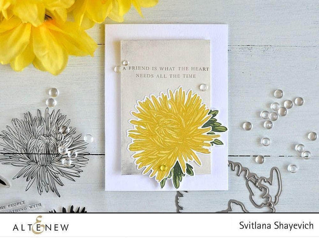 Altenew Build-A-Flower Set Z - Build-A-Flower: Aster Layering Stamp & Die Set