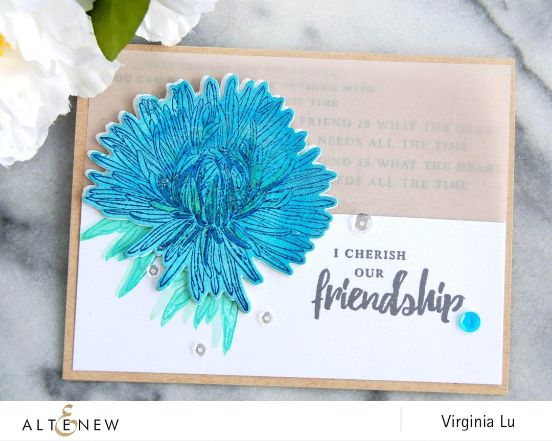 Altenew Build-A-Flower Set Z - Build-A-Flower: Aster Layering Stamp & Die Set
