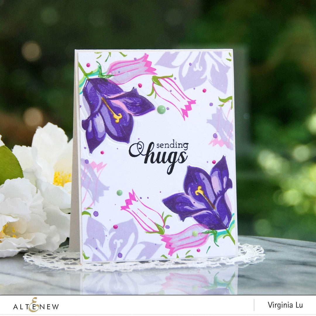 Altenew Build-A-Flower Set Z - Build-A-Flower: Bellflower Layering Stamp & Die Set & Ink Bundle