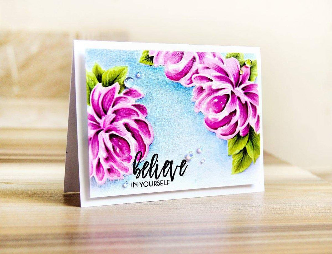 Altenew Build-A-Flower Set Build-A-Flower: Chrysanthemum Layering Stamp & Die Set & Ink Bundle