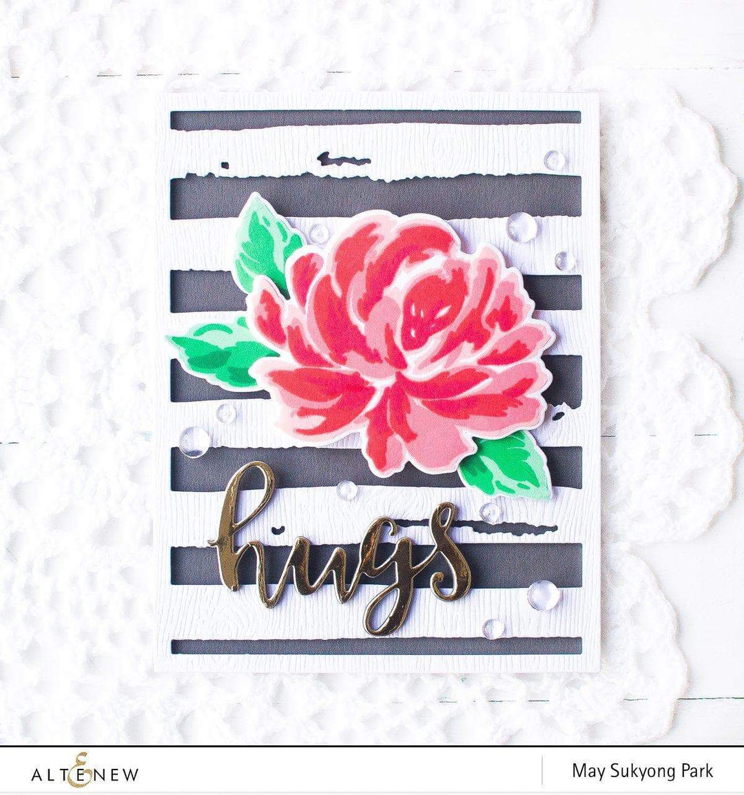 Altenew Build-A-Flower Set Build-A-Flower: Chrysanthemum Layering Stamp & Die Set & Ink Bundle