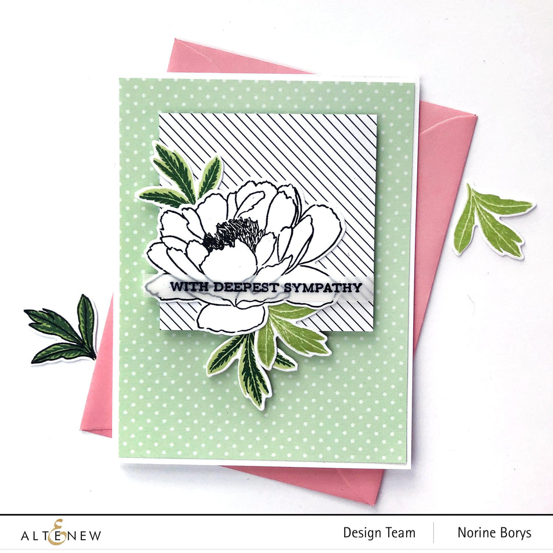 Altenew Build-A-Flower Set Build-A-Flower: Hawaiian Coral Layering Stamp & Die Set & Ink Bundle