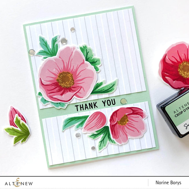 Altenew Build-A-Flower Set Z - Build-A-Flower: Hellebore Layering Stamp & Die Set