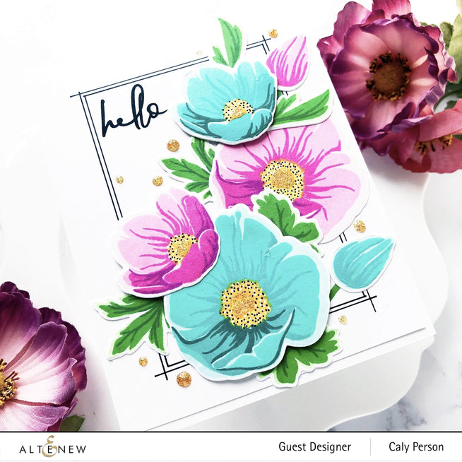 Altenew Build-A-Flower Set Z - Build-A-Flower: Hellebore Layering Stamp & Die Set