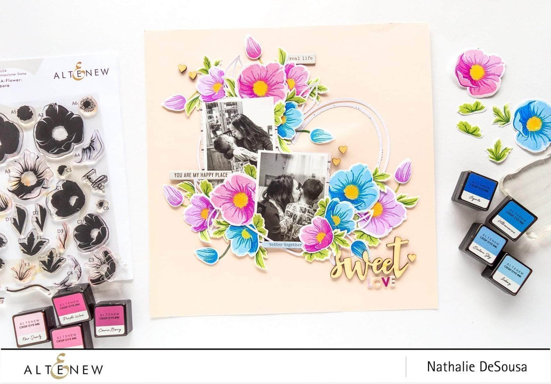 Altenew Build-A-Flower Set Z - Build-A-Flower: Hellebore Layering Stamp & Die Set