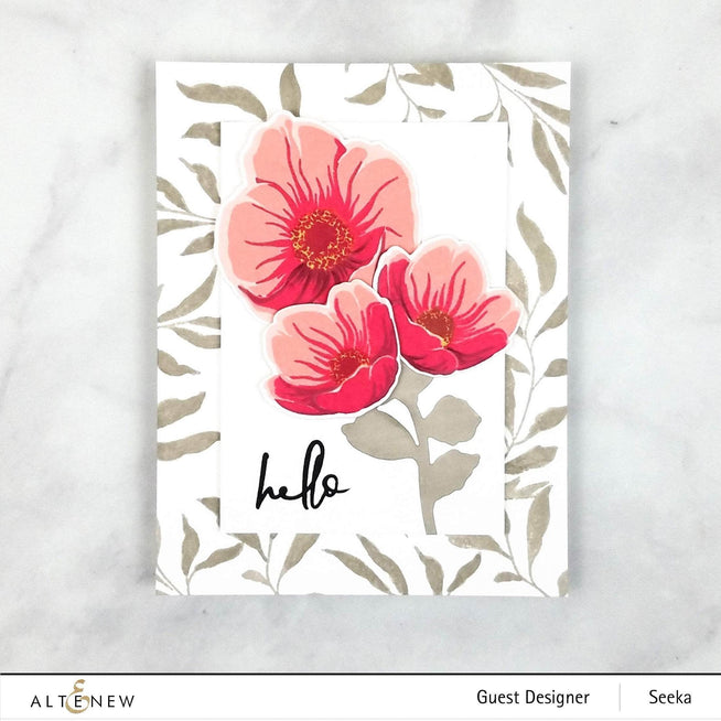Altenew Build-A-Flower Set Z - Build-A-Flower: Hellebore Layering Stamp & Die Set