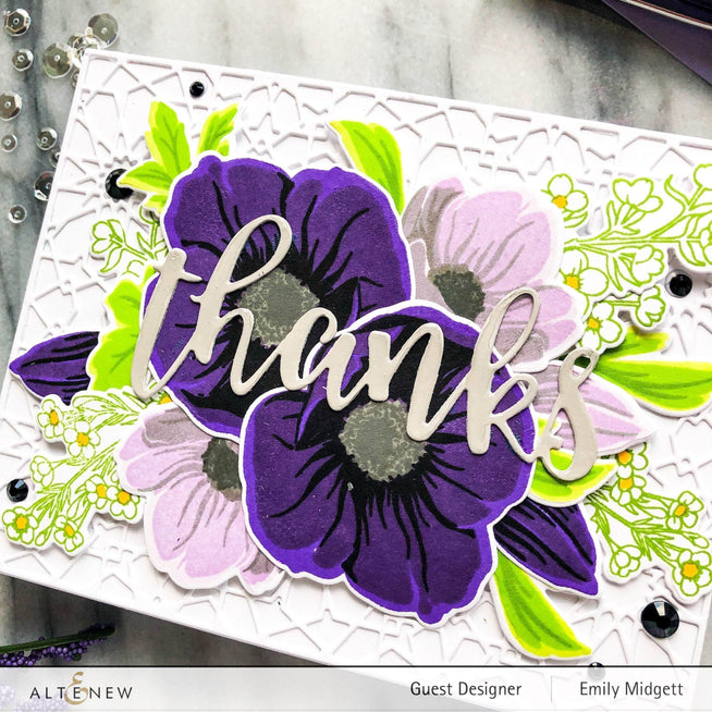 Altenew Build-A-Flower Set Z - Build-A-Flower: Hellebore Layering Stamp & Die Set
