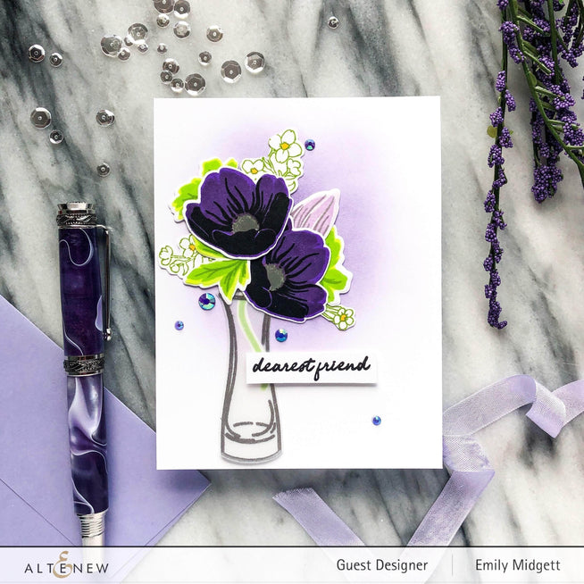 Altenew Build-A-Flower Set Z - Build-A-Flower: Hellebore Layering Stamp & Die Set