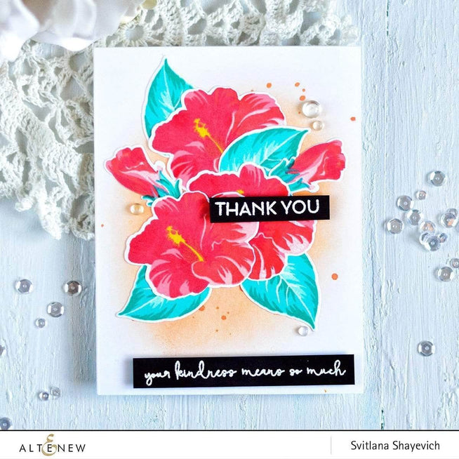 Altenew Build-A-Flower Set Build-A-Flower: Hibiscus Layering Stamp & Die Set