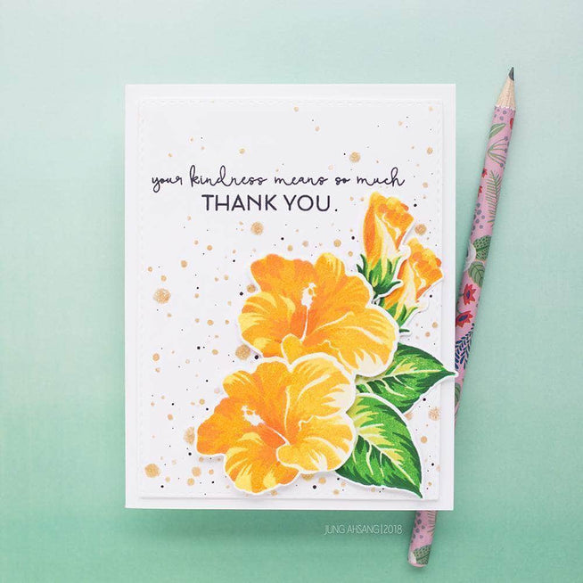 Altenew Build-A-Flower Set Build-A-Flower: Hibiscus Layering Stamp & Die Set