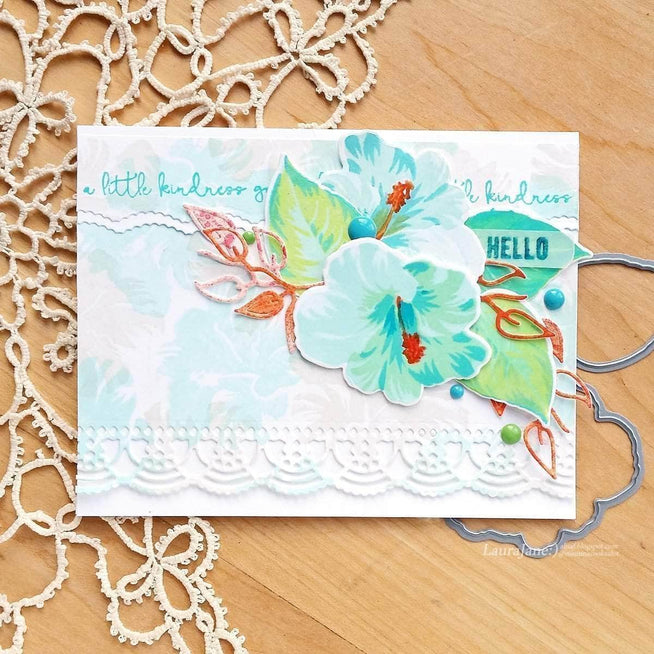 Altenew Build-A-Flower Set Build-A-Flower: Hibiscus Layering Stamp & Die Set