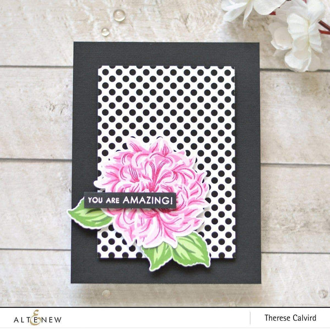 Altenew Build-A-Flower Set Build-A-Flower: Japanese Mum Layering Stamp & Die Set & Ink Bundle