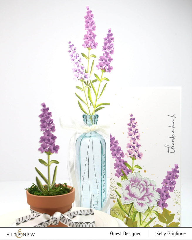 Altenew Build-A-Flower Set Z - Build-A-Flower: Lavender Layering Stamp & Die Set