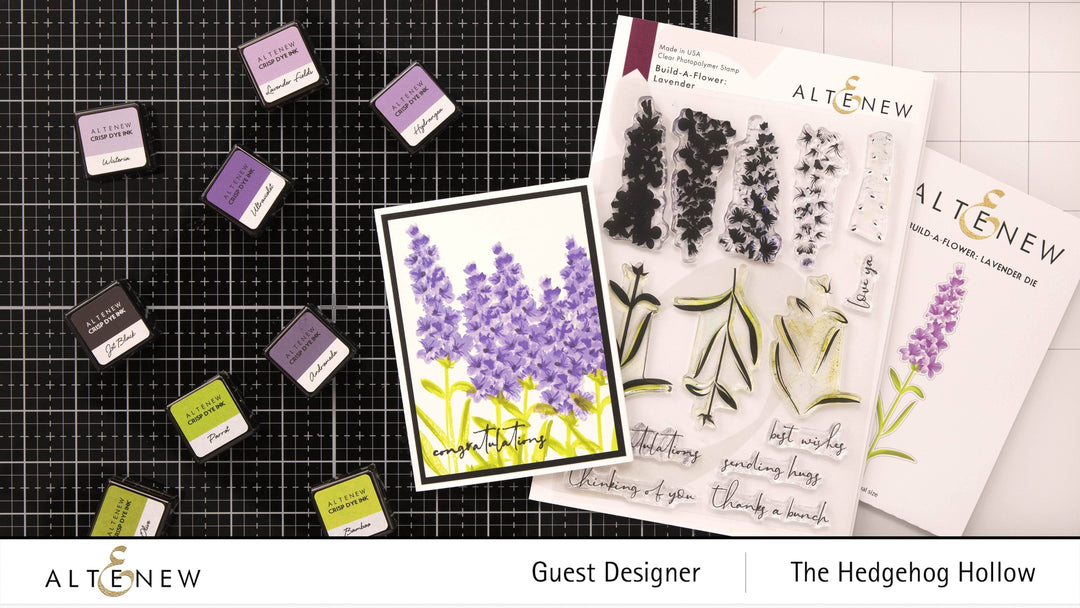 Altenew Build-A-Flower Set Z - Build-A-Flower: Lavender Layering Stamp & Die Set