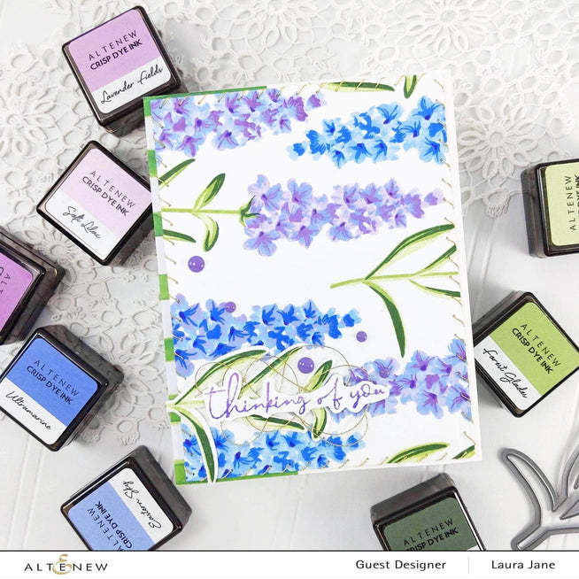 Altenew Build-A-Flower Set Build-A-Flower: Lavender Layering Stamp & Die Set & Ink Bundle
