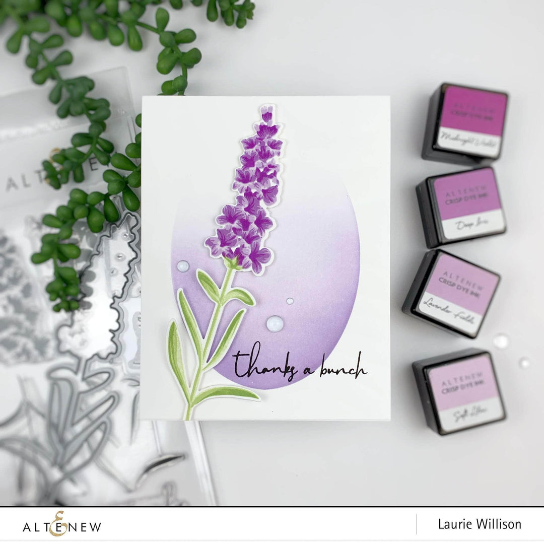 Altenew Build-A-Flower Set Build-A-Flower: Lavender Layering Stamp & Die Set & Ink Bundle