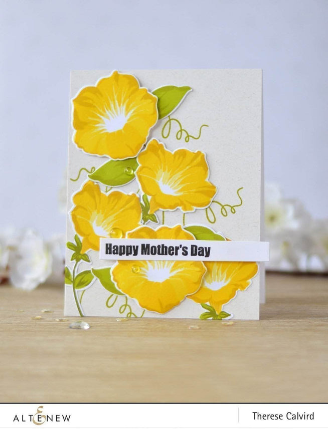 Altenew Build-A-Flower Set Z - Build-A-Flower: Morning Glory Layering Stamp & Die Set