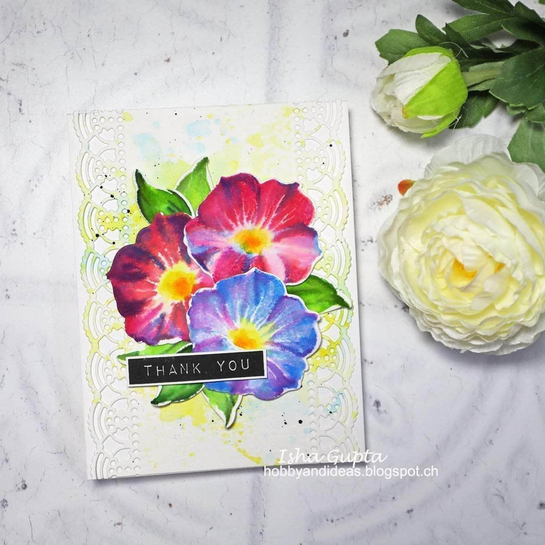 Altenew Build-A-Flower Set Z - Build-A-Flower: Morning Glory Layering Stamp & Die Set