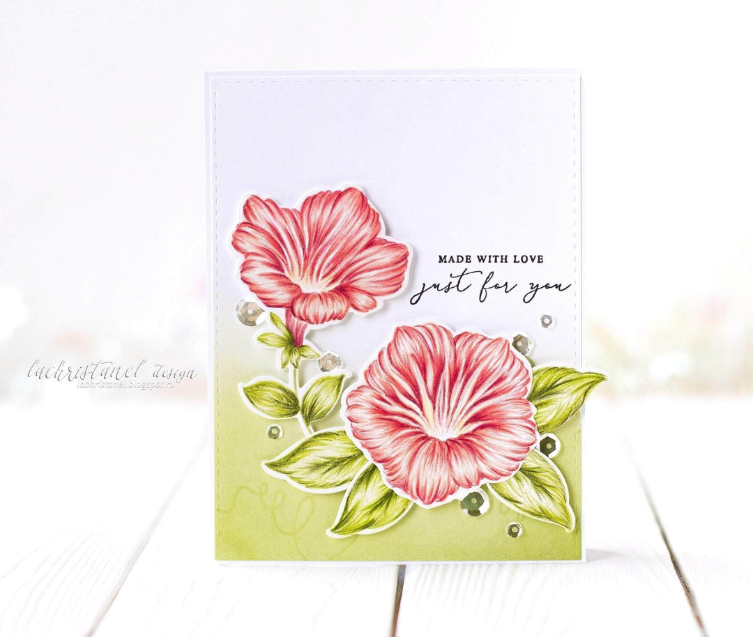Altenew Build-A-Flower Set Z - Build-A-Flower: Morning Glory Layering Stamp & Die Set