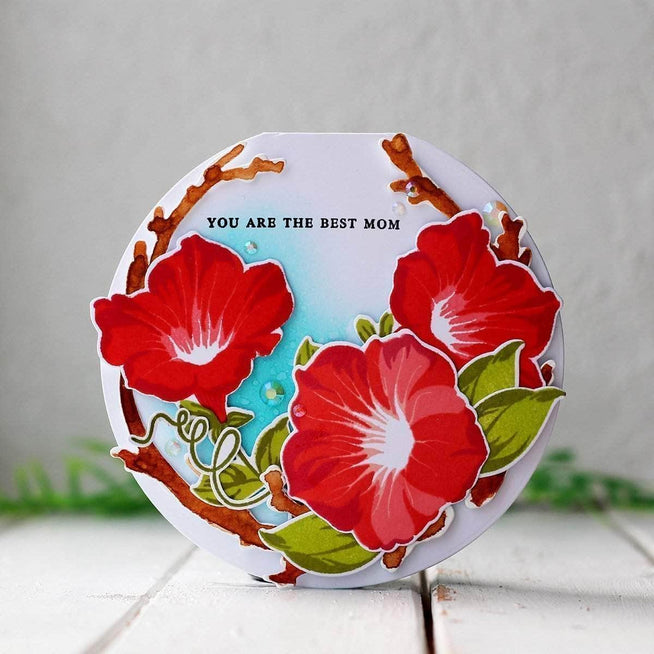 Altenew Build-A-Flower Set Z - Build-A-Flower: Morning Glory Layering Stamp & Die Set