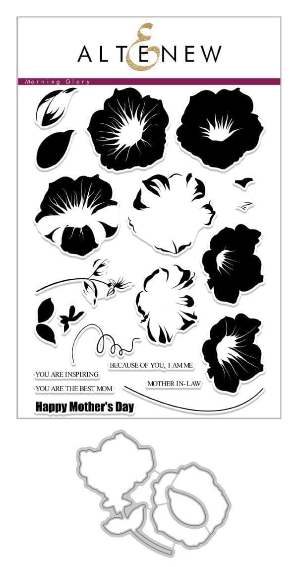 Altenew Build-A-Flower Set Z - Build-A-Flower: Morning Glory Layering Stamp & Die Set