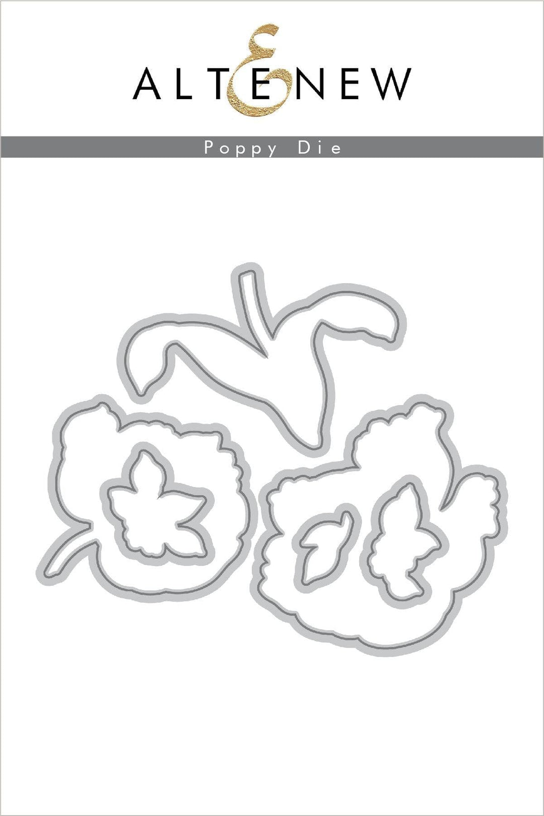 Altenew Build-A-Flower Set Build-A-Flower: Poppy Layering Stamp & Die Set & Ink Bundle