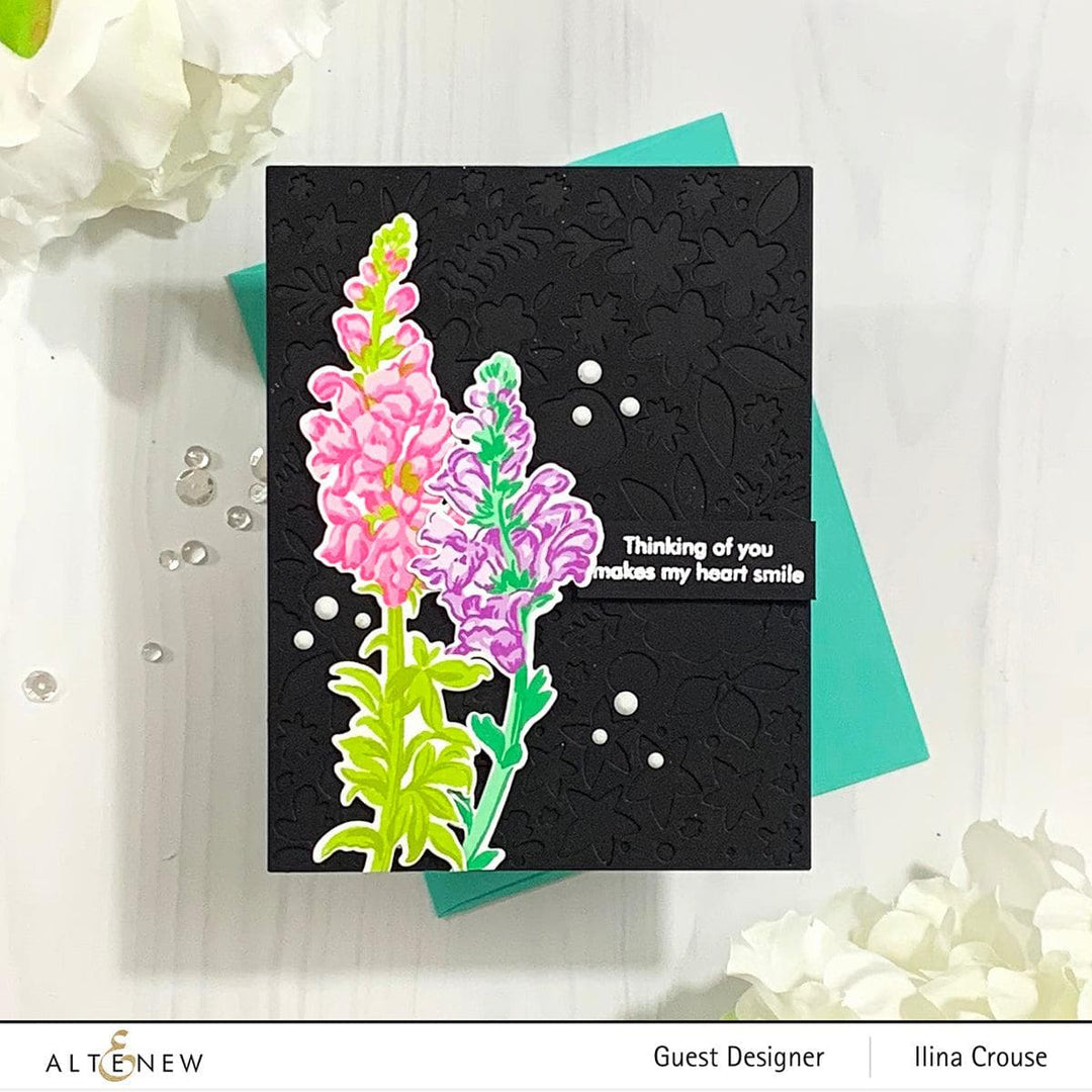 Altenew Build-A-Flower Set Build-A-Flower: Snapdragon Layering Stamp & Die Set & Ink Bundle