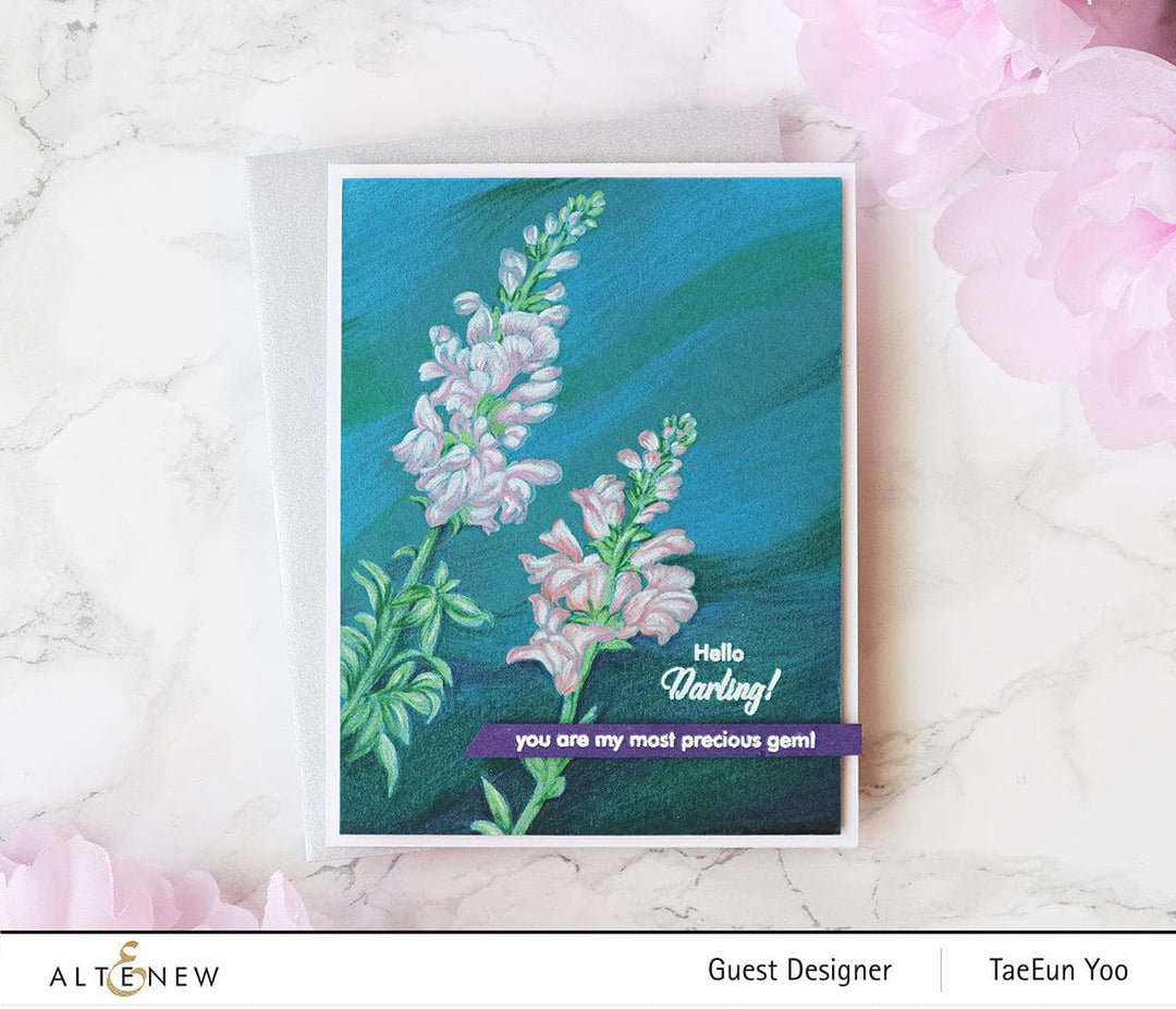 Altenew Build-A-Flower Set Build-A-Flower: Snapdragon Layering Stamp & Die Set & Ink Bundle