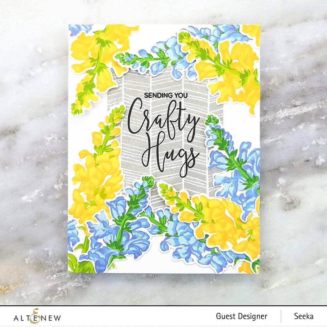 Altenew Build-A-Flower Set Build-A-Flower: Snapdragon Layering Stamp & Die Set & Ink Bundle