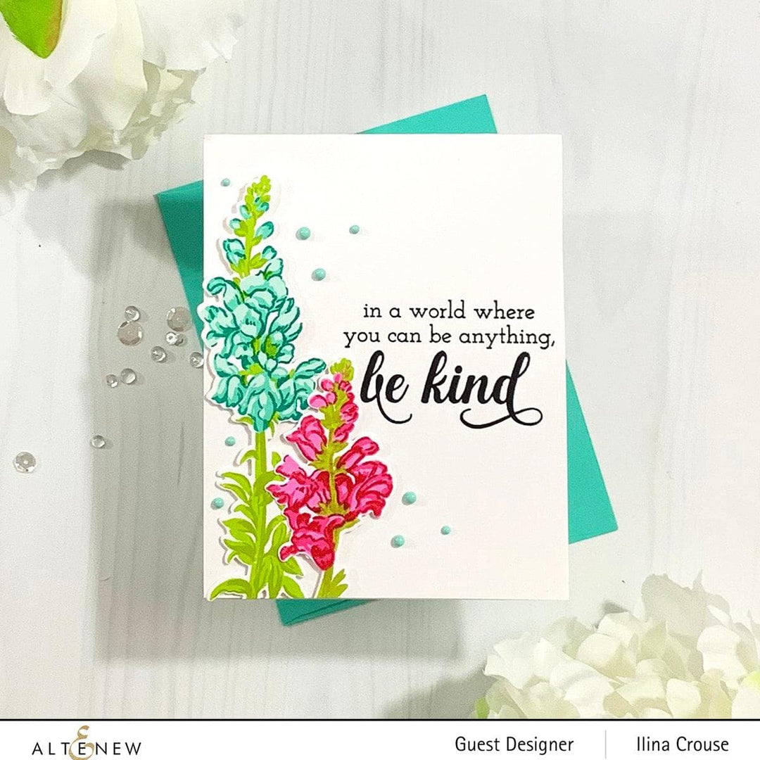 Altenew Build-A-Flower Set Build-A-Flower: Snapdragon Layering Stamp & Die Set & Ink Bundle