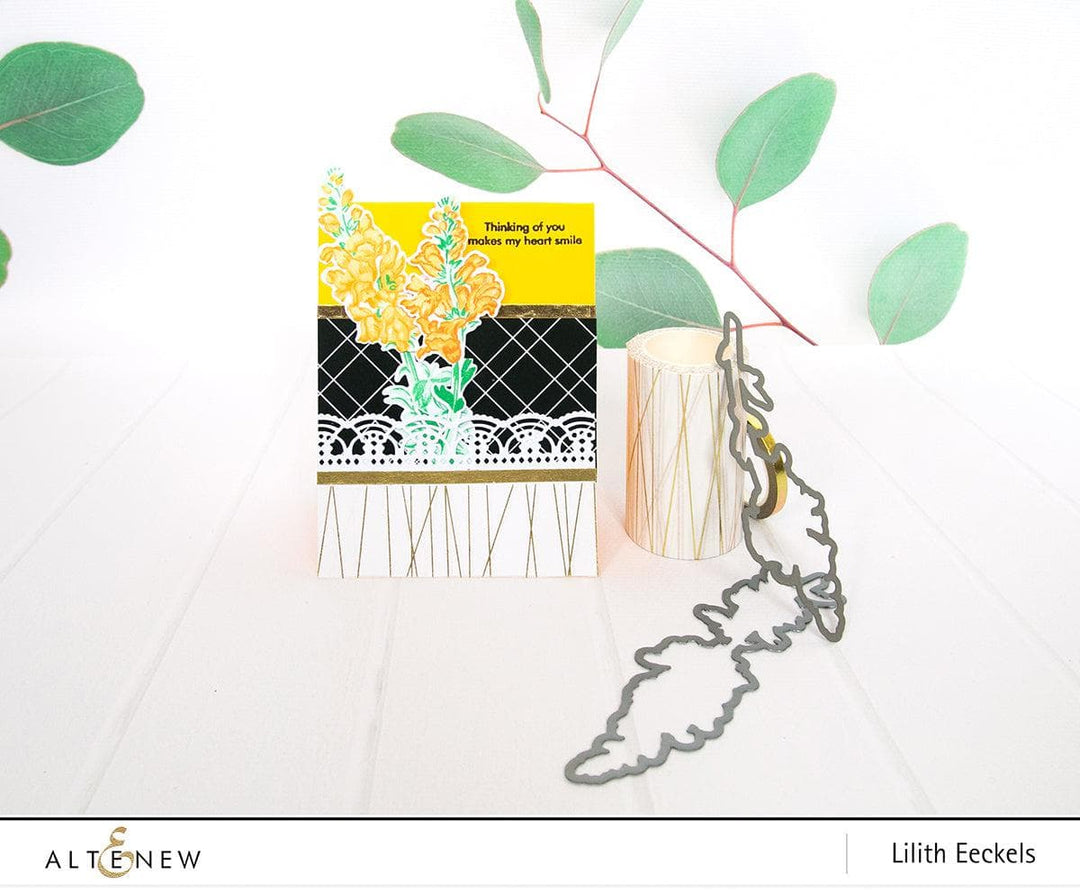 Altenew Build-A-Flower Set Build-A-Flower: Snapdragon Layering Stamp & Die Set & Ink Bundle