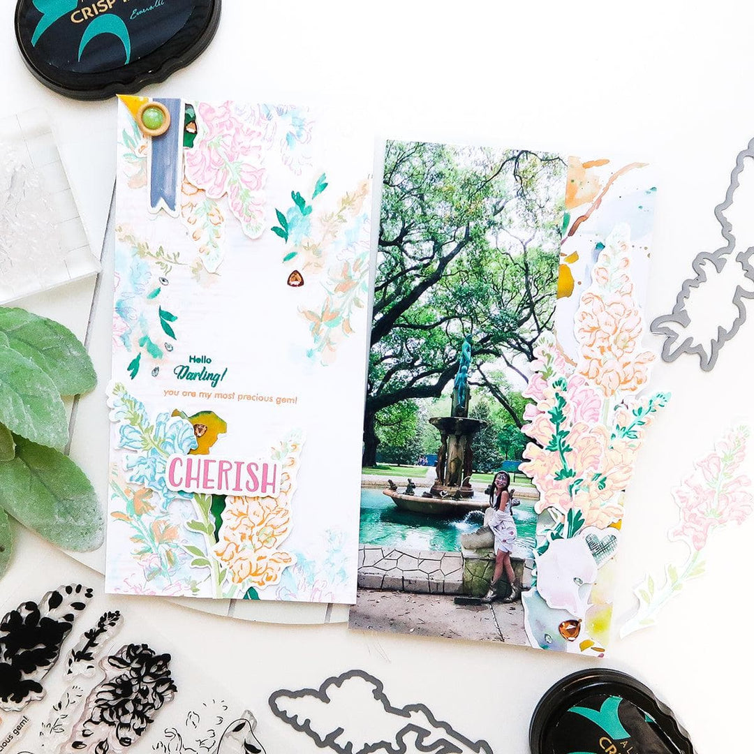 Altenew Build-A-Flower Set Build-A-Flower: Snapdragon Layering Stamp & Die Set & Ink Bundle