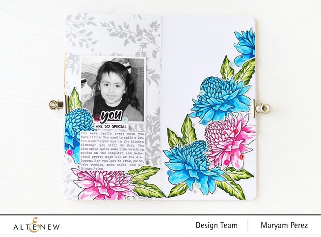 Altenew Build-A-Flower Set Build-A-Flower: Torch Ginger Layering Stamp & Die Set & Ink Bundle