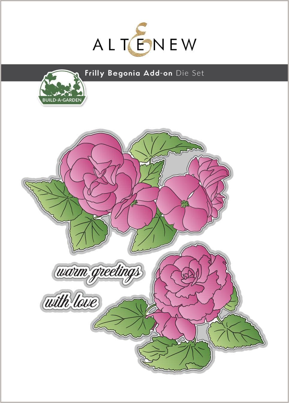 Altenew Build-A-Garden Bundle Build-A-Garden: Frilly Begonia & Add-on Die Bundle