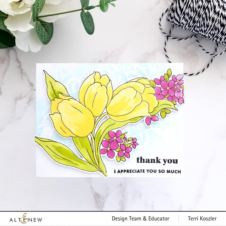 Altenew Build-A-Garden Bundle Build-A-Garden: Tulips & Friends & Add-on Die Bundle