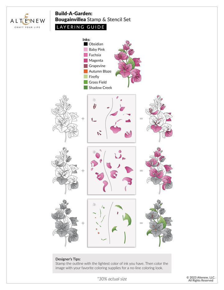 Altenew Build-A-Garden Set Build-A-Garden: Bougainvillea