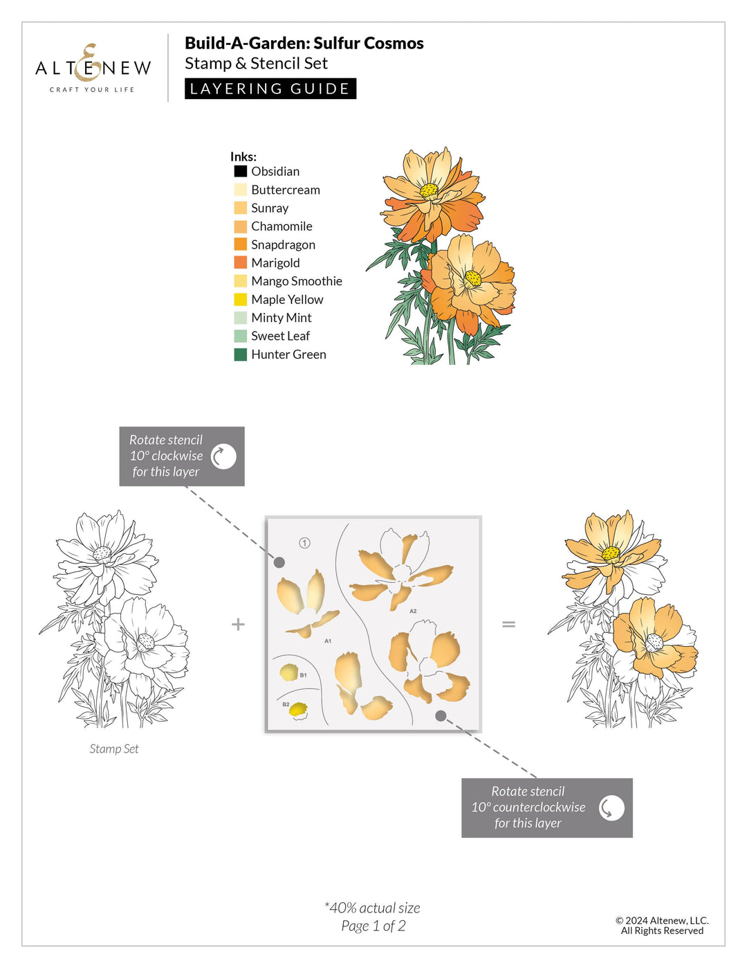 Build-A-Garden: Sulfur Cosmos