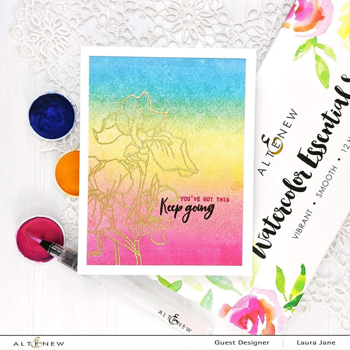 Altenew Creativity Kit Featurette Soft Watercolor Flowers Class