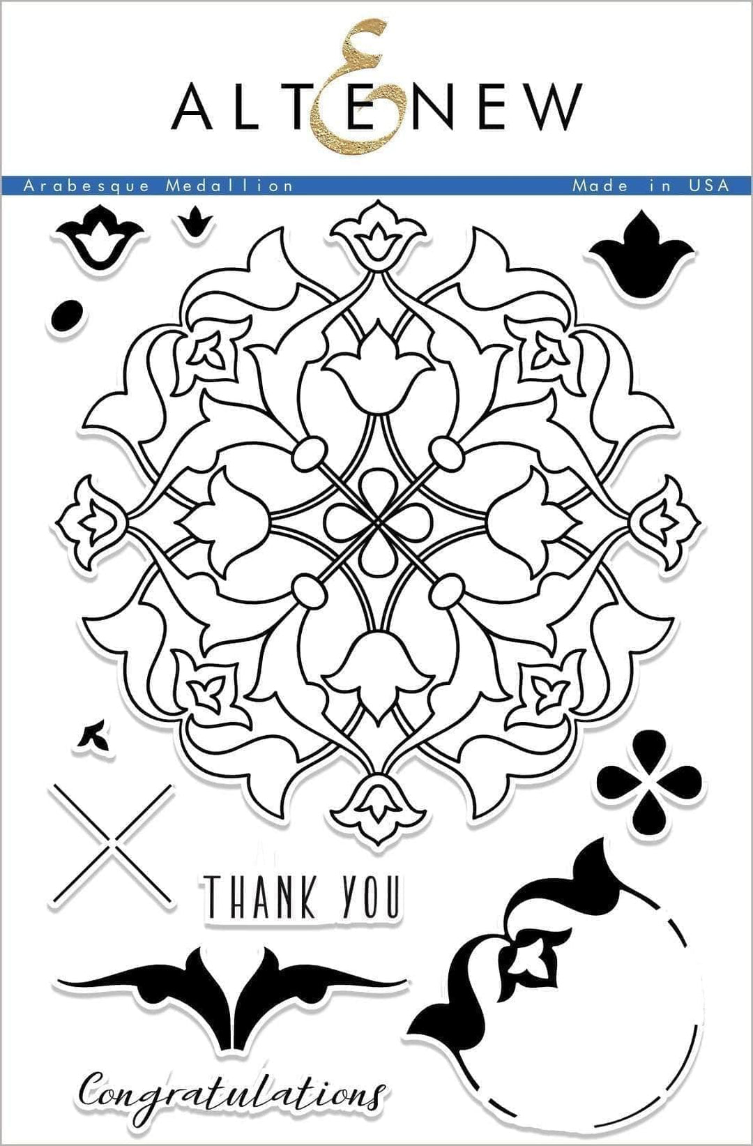 Photocentric Clear Stamps Arabesque Medallion Stamp Set