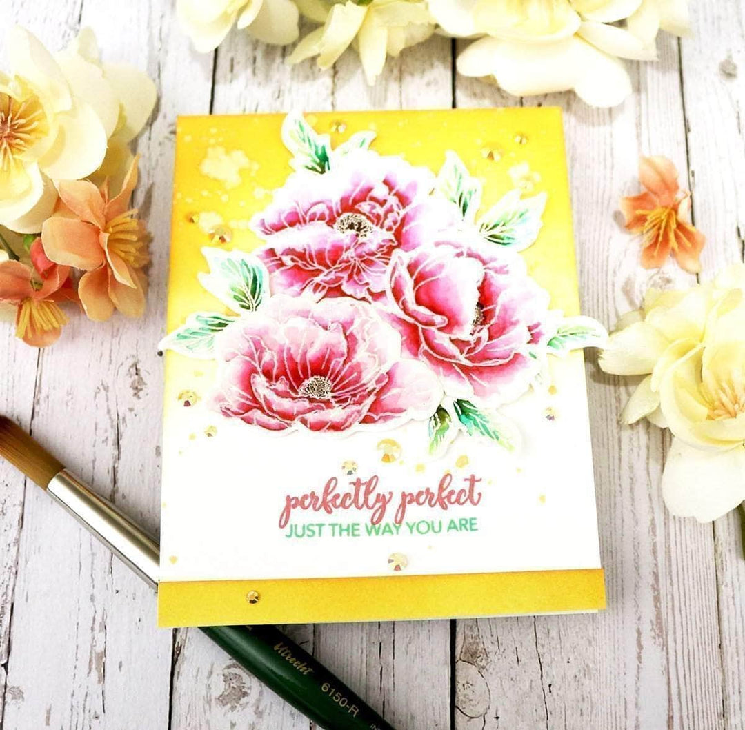 Photocentric Clear Stamps Beautiful Peony Stamp Set