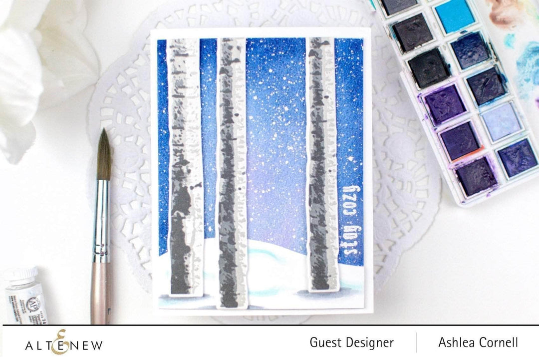 Photocentric Clear Stamps Birch Impressionism Stamp Set