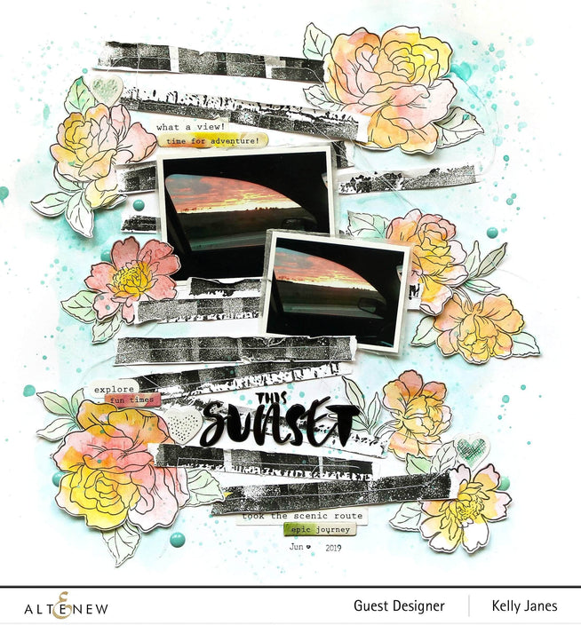 Photocentric Clear Stamps Birch Impressionism Stamp Set