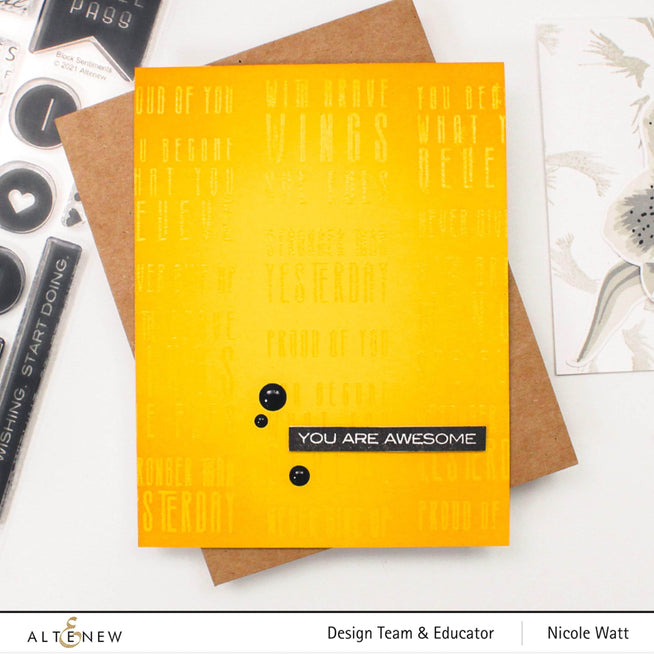 Photocentric Clear Stamps Block Sentiments Stamp Set