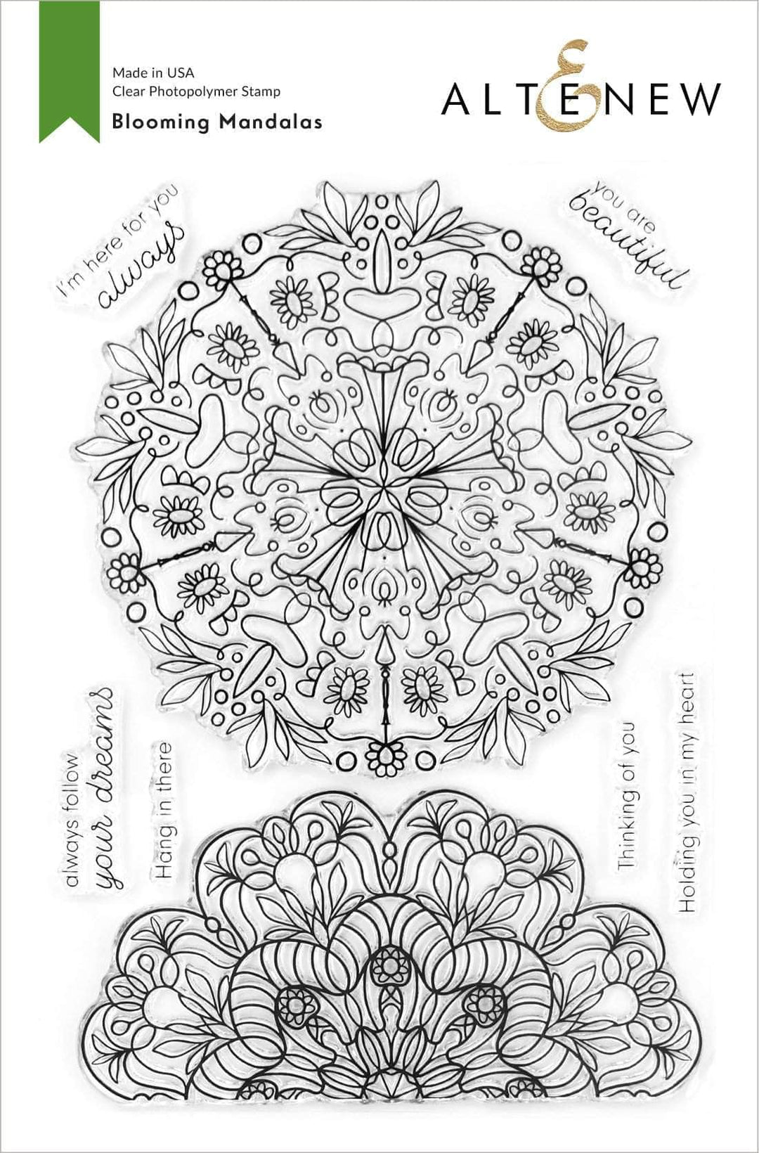 Photocentric Clear Stamps Blooming Mandalas Stamp Set