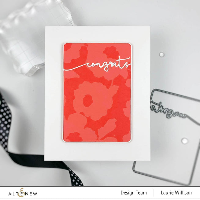 Photocentric Clear Stamps Bold Floral Drape Stamp Set