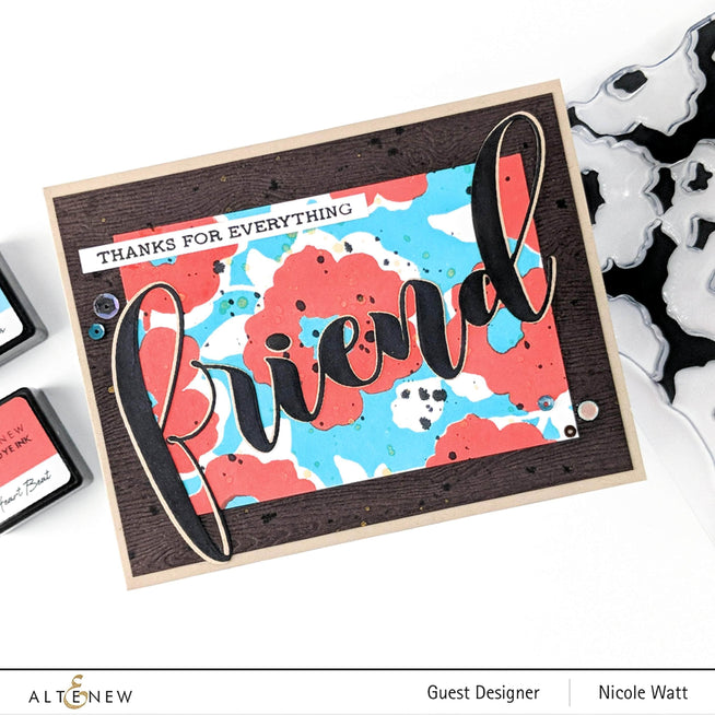 Photocentric Clear Stamps Bold Floral Drape Stamp Set