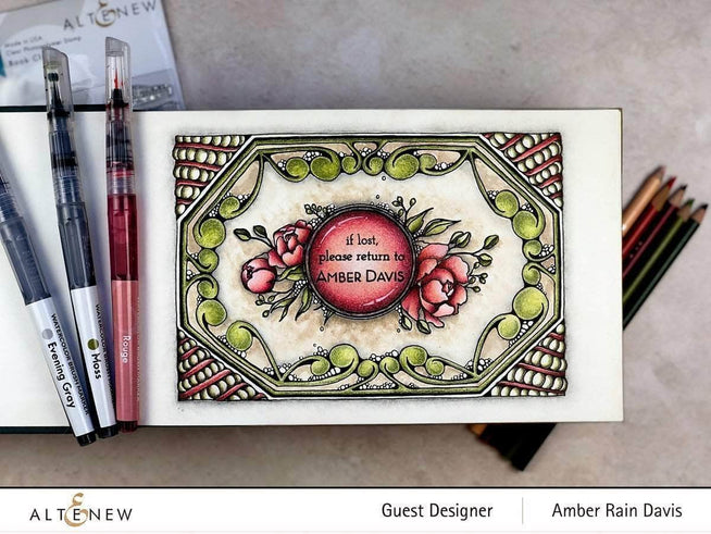 Photocentric Clear Stamps Book Club Stamp Set