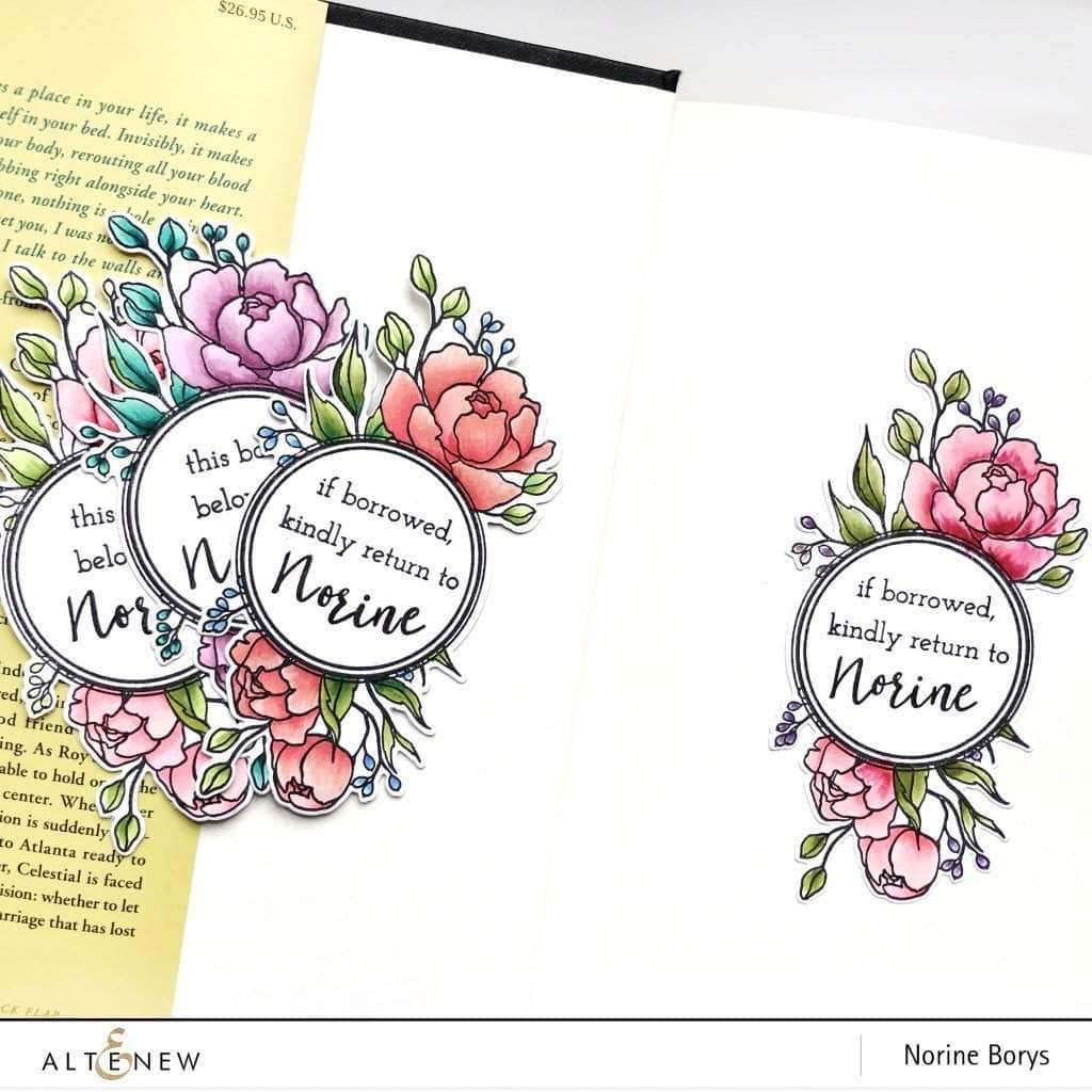 Photocentric Clear Stamps Book Club Stamp Set