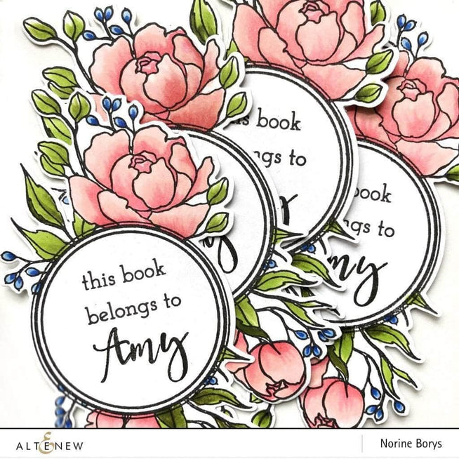 Photocentric Clear Stamps Book Club Stamp Set